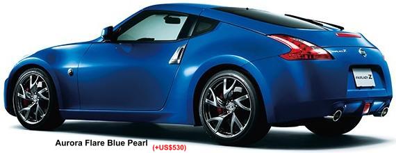 New Nissan Fairlady Z photo: AURORA FLARE BLUE PEARL (+US$530)
