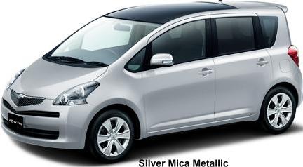 Toyota Ractis New Car Silver Mica Metallic Color