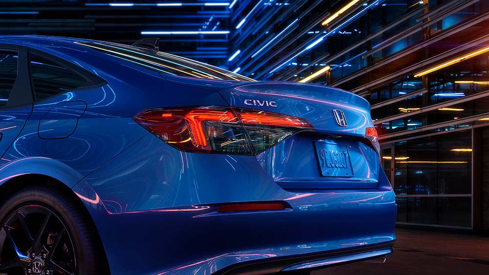 New Honda Civic Left Hand Drive photo: Back view image