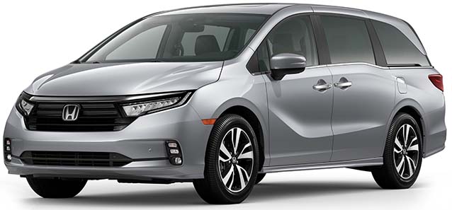 New Honda Odyssey Left Hand Drive body color: Plutinum Lunar Silver