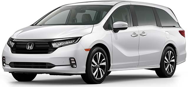 New Honda Odyssey Left Hand Drive body color: Platinum White