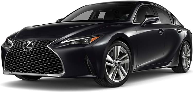 New Lexus IS Left Hand Drive body color: Graphite Black