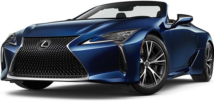 New Lexus LC Convertible Left Hand Drive body color: Deep Blue Mica