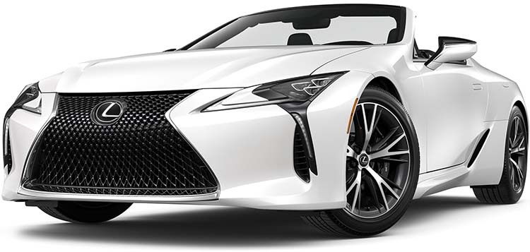 New Lexus LC Convertible Left Hand Drive body color: White Nova