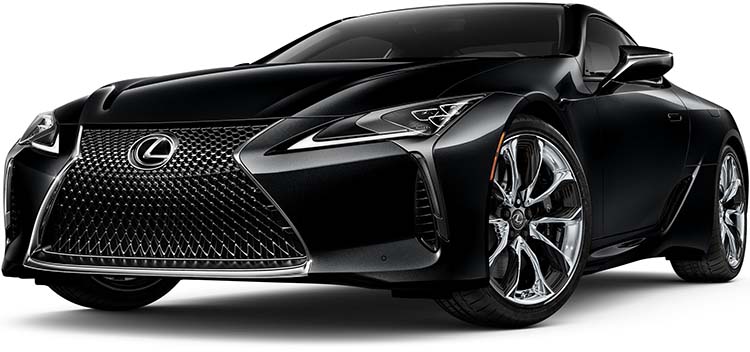 New Lexus LC500 Left Hand Drive body color: Graphite Black