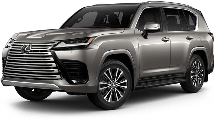 New Lexus LX Left Hand Drive body color: Sonic Titanium