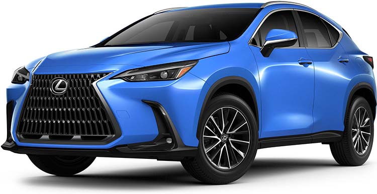 New Lexus NX Left Hand Drive body color: Celestial Blue