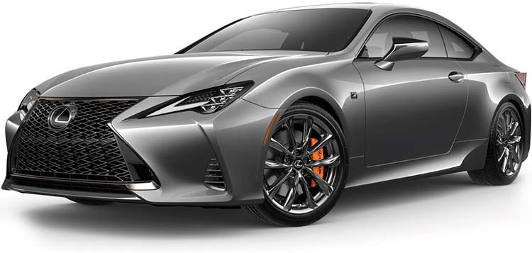 New Lexus RC Left Hand Drive body color: Sonic Titanium