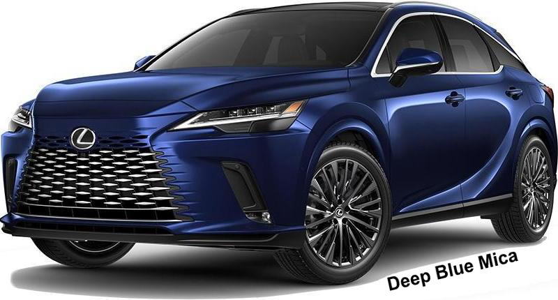 New Lexus RX350h body color: DEEP BLUE MICA