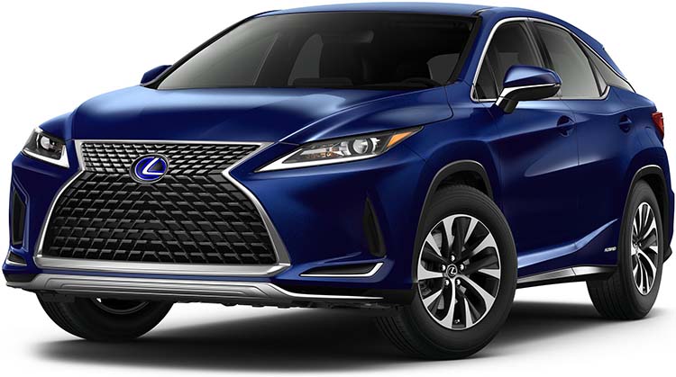 New Lexus RXh Left Hand Drive body color: Deep Blue Mica