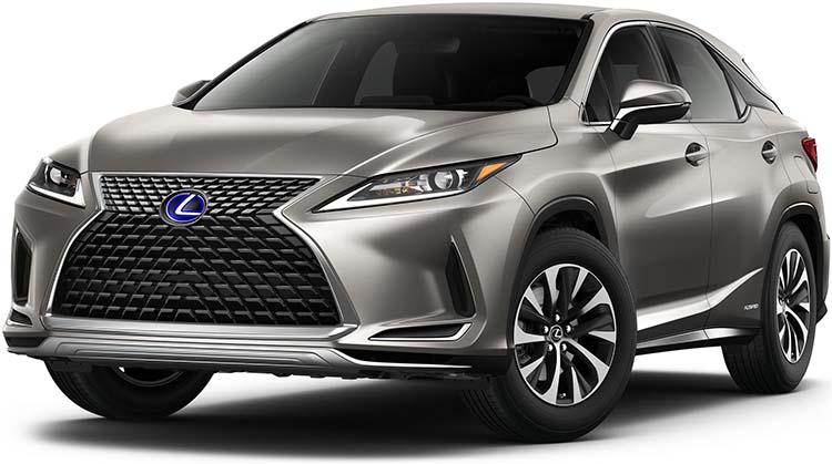 New Lexus RXh Left Hand Drive body color: Sonic Titanium