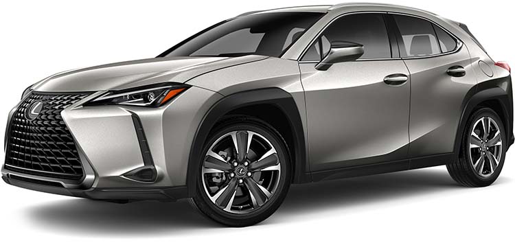 New Lexus UX Left Hand Drive body color: Sonic Titanium