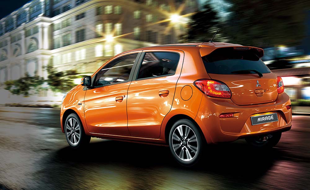 New Mitsubishi Mirage Left Hand Drive photo: Back view image