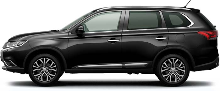 New Mitsubishi Outlander 2023 Left Hand Drive body color: Black Pearl