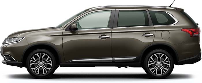 New Mitsubishi Outlander Left Hand Drive body color: Quartz Brown Metallic