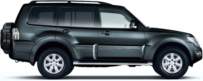 New Mitsubishi Pajero Left Hand Drive body color: Eiger Gray Metallic