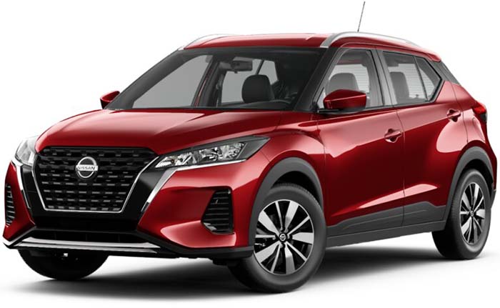 New Nissan Kicks Left Hand Drive body color: Scarlet Amber