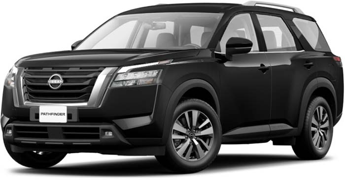 New Nissan Pathfinder Left Hand Drive body color: Super Black