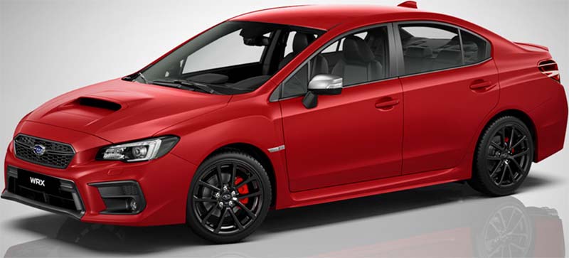 New Subaru WRX Left Hand Drive body color: Pure Red