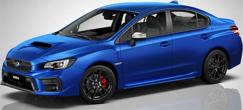 New Subaru WRX Left Hand Drive body color: WR Blue Pearl