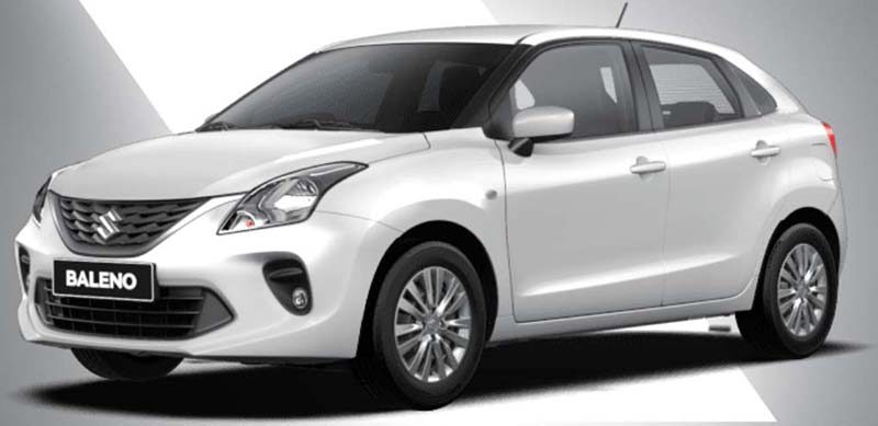 New Suzuki Baleno Left Hand Drive body color: Arctic White