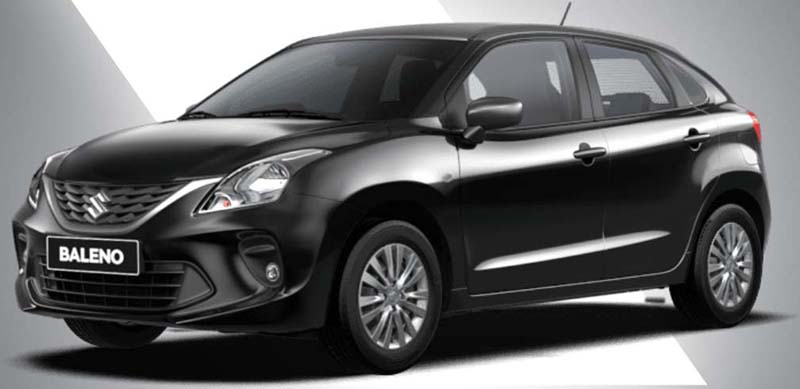 New Suzuki Baleno Left Hand Drive body color: Midnight Black