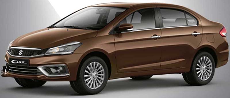 New Suzuki Ciaz Left Hand Drive body color: Brown