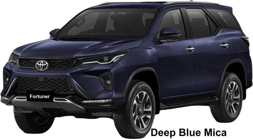 New Toyota Fortuner Leader body color: DEEP BLUE MICA