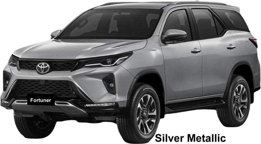 New Toyota Fortuner Leader body color: SILVER METALLIC