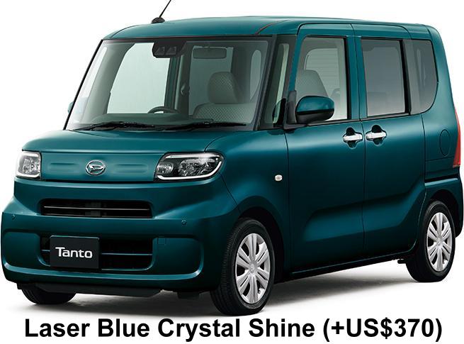 New Daihatsu Tanto body color: Laser Blue Crystal Shine (+US$370)