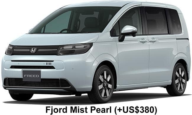 New Honda Freed Air EX body color: Fjord Mist Pearl (+US$380)