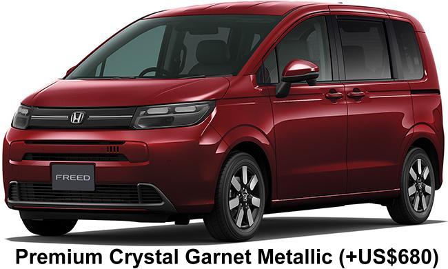 New Honda Freed Air EX body color: Premium Crystal Garnet Metallic (+US$680)