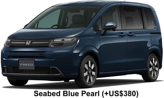 New Honda Freed Air EX body color: Seabed Blue Pearl (+US$380)