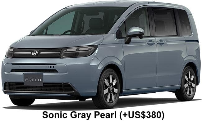 New Honda Freed Air EX body color: Sonic Gray Pearl (+US$380)