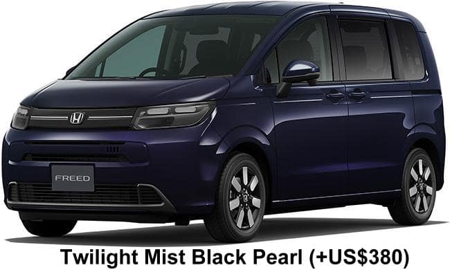 New Honda Freed Air EX body color: Twilight Mist Black Pearl (+US$380)