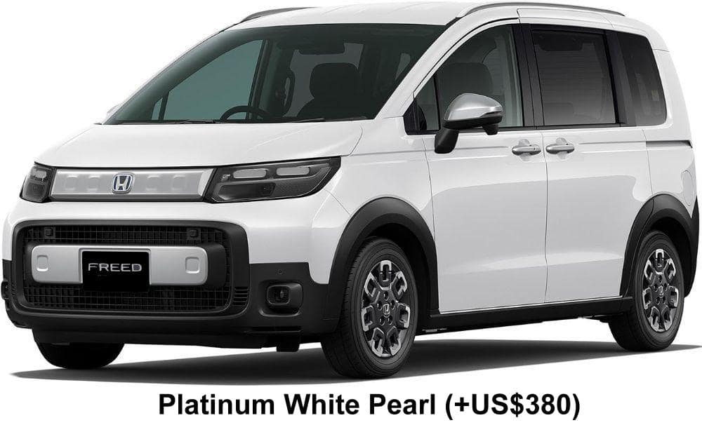 New Honda Freed CrossStar body color: Platinum White Pearl (+US$380)