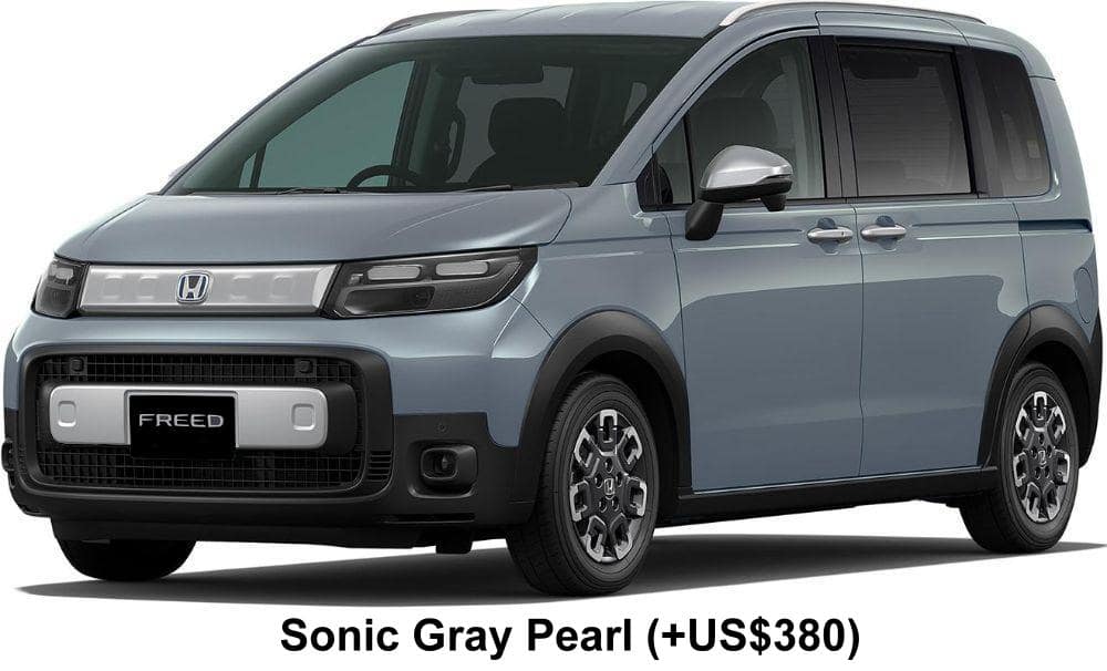 New Honda Freed CrossStar body color: Sonic Gray Pearl (+US$380)