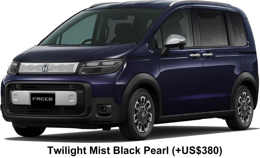 New Honda Freed CrossStar body color: Twilight Mist Black Pearl (+US$380)