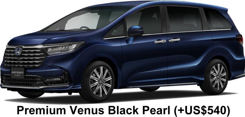 New Honda Odyssey e-HEV Absolute body color: PREMIUM VENUS BLACK PEARL (+US$540)