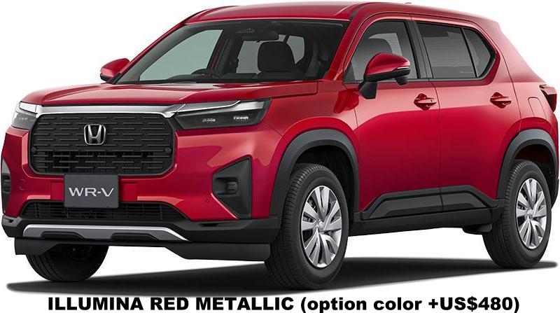 Honda WR-V body color: ILLUMINA RED METALLIC (option color +US$480)