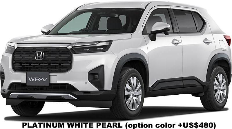 Honda WR-V body color: PLATINUM WHITE PEARL (option color +US$480)