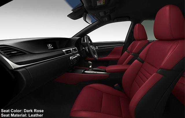 New Lexus GS300 F-Sport Interior photo: DARK ROSE