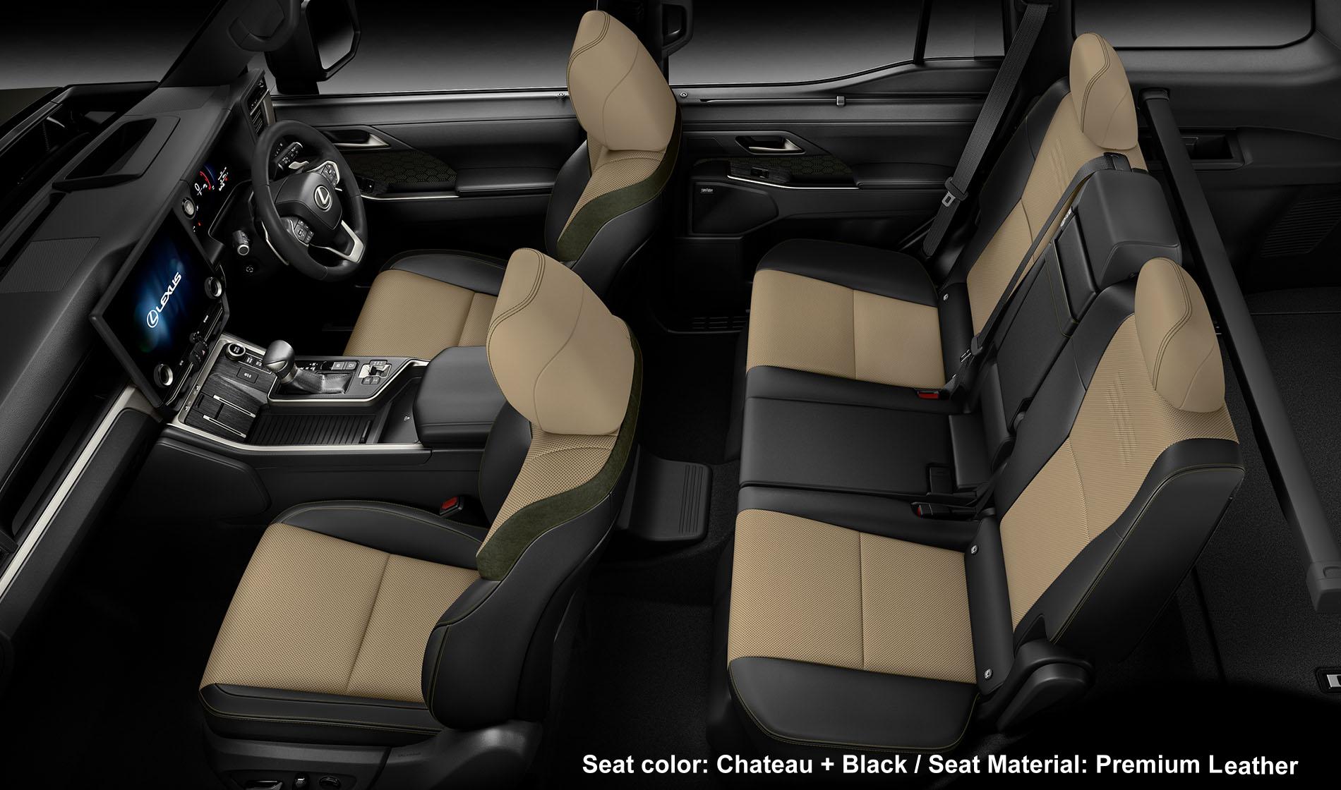 New Lexus GX550 Overtrail+ photo: Interior view image (Chateau + Black)