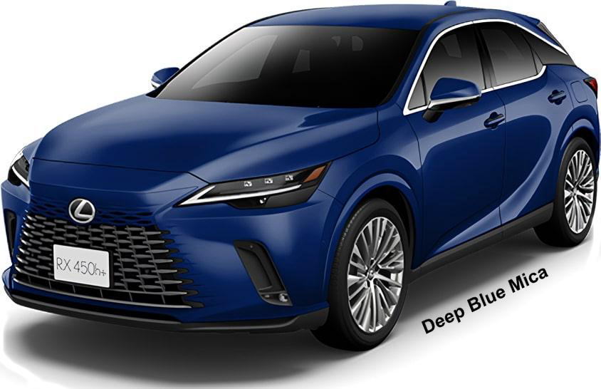 New Lexus RX450h+ PHEV Version-L body color: Deep Blue Mica (color No. 8X5)