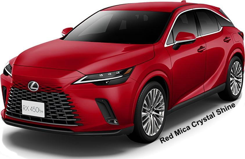 New Lexus RX450h+ PHEV Version-L body color: Red Mica Crystal Shine (color No. 3R1)