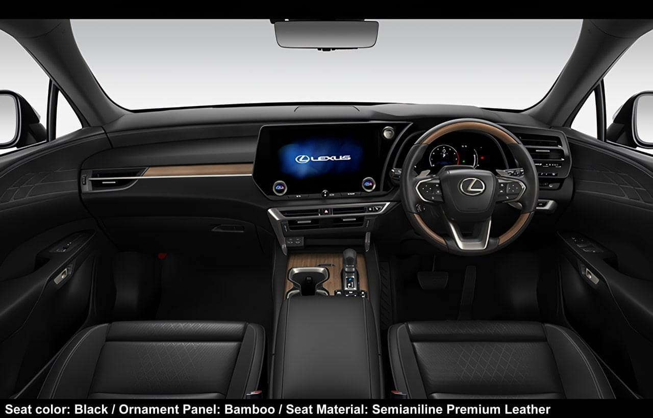 New Lexus RX450h+ Version-L Seat color: Black / Ornament Panel: Bamboo / Seat Material: Semianiline Premium Leather