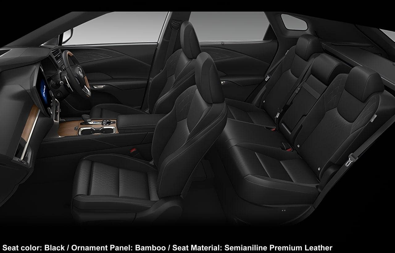 New Lexus RX450h+ Version-L Seat color: Black / Ornament Panel: Bamboo / Seat Material: Semianiline Premium Leather