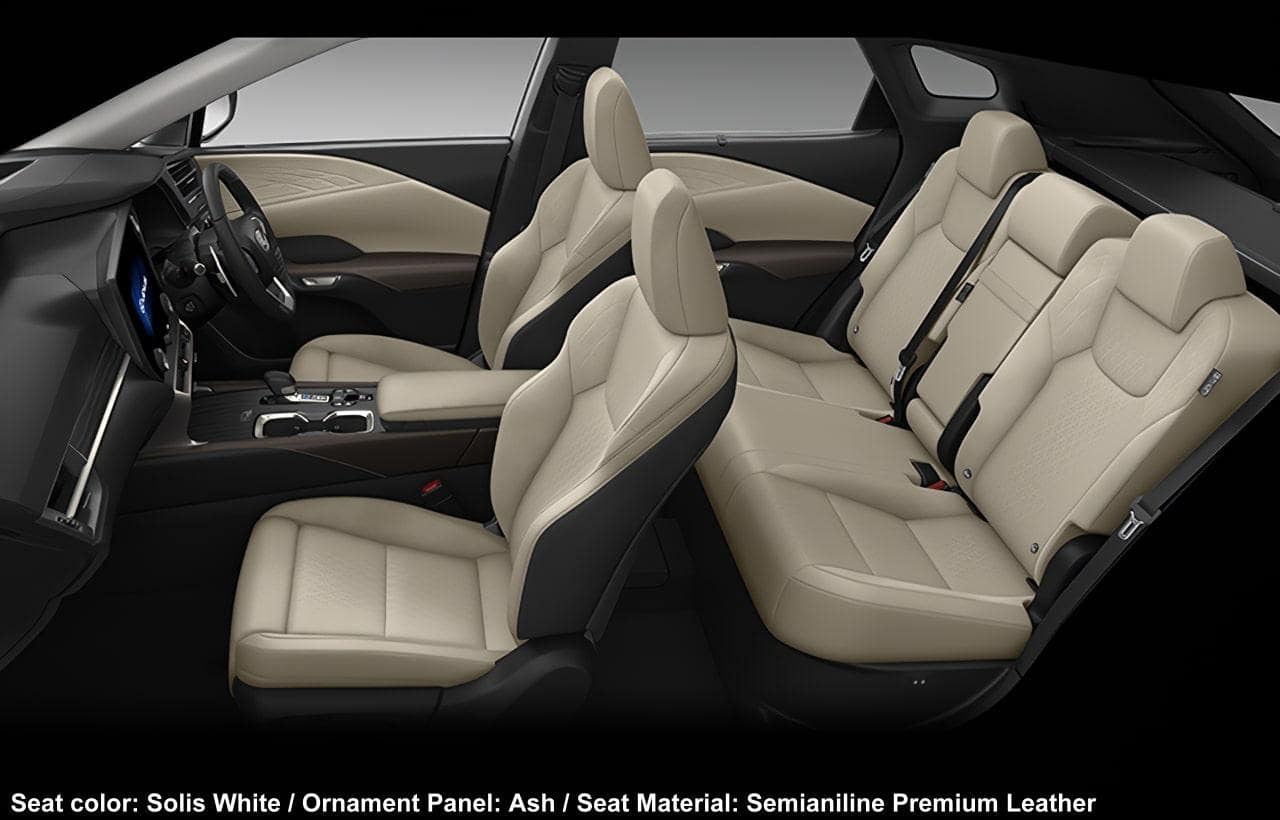 New Lexus RX450h+ Version-L Seat color: Solis White / Ornament Panel: Ash / Seat Material: Semianiline Premium Leather