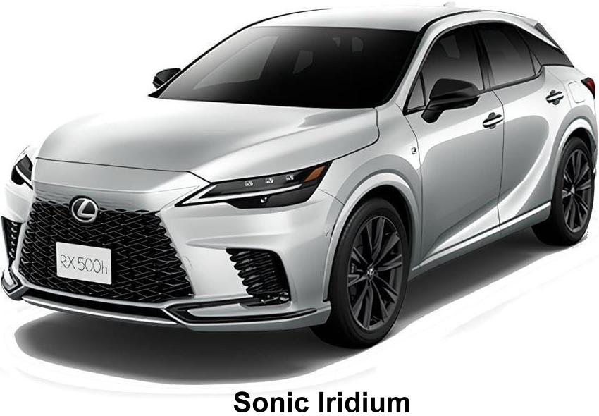 New Lexus RX500h F-Sport Performance body color: Sonic Iridium