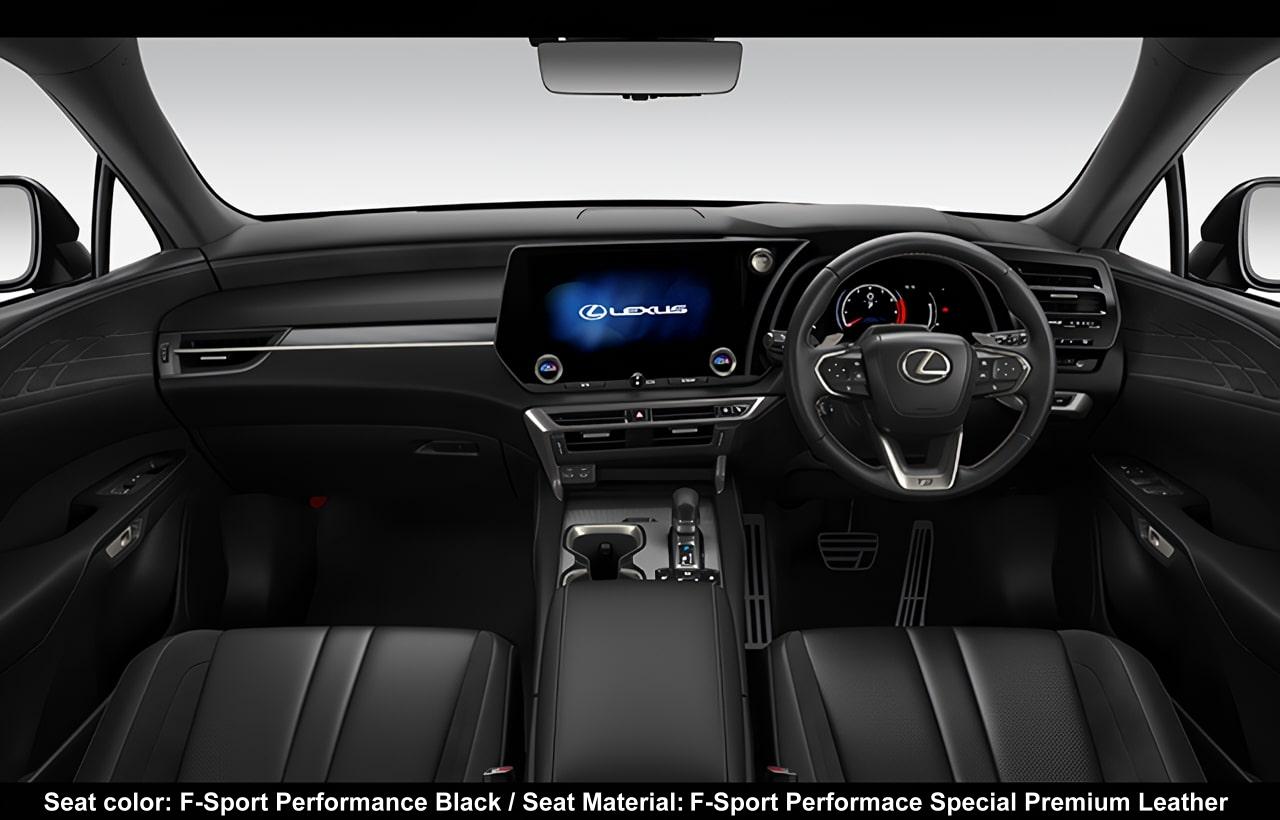 New Lexus RX500h F-Sport Performance photo: Cockpit view image (Black)